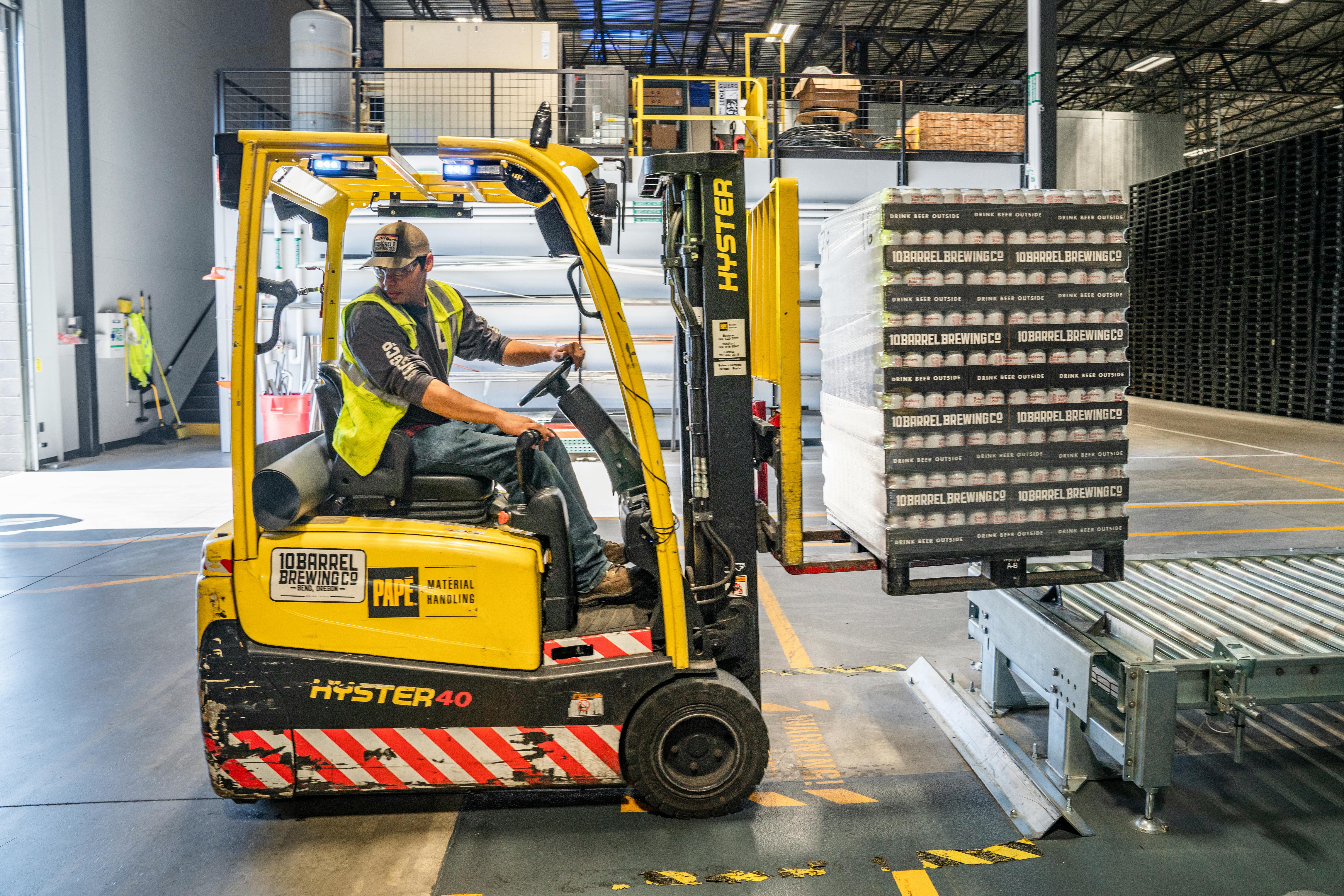 Warehouse forklift operations